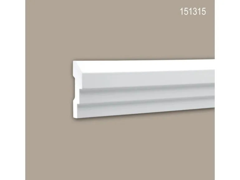 PROFHOME 151315 Wand- und Friesleiste Stuckleiste Zierleiste Wandleiste 2 m 200 cm x 2,2 cm x 7,5 cm Weiß