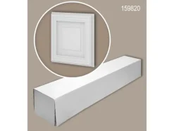 PROFHOME 159820-Box 3D Wandpaneele 1 Karton Set mit 3 Paneelen 0,75 m2 Weiß