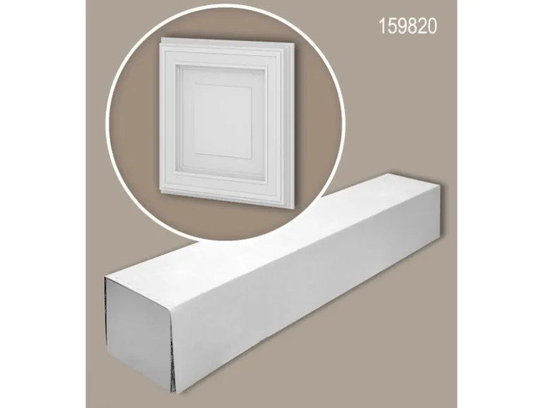 PROFHOME 159820-Box 3D Wandpaneele 1 Karton Set mit 3 Paneelen 0,75 m2 Weiß