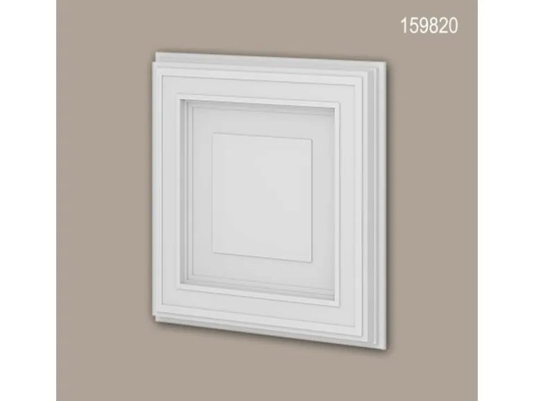 PROFHOME 159820-Box 3D Wandpaneele 1 Karton Set mit 3 Paneelen 0,75 m2 Weiß