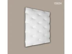 PROFHOME 159004-Box 3D Wandpaneele 1 Karton Set mit 4 Paneelen 1,44 m2 Weiß