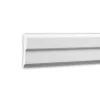 PROFHOME 151342F Flexible Wand- und Friesleiste Stuckleiste Zierleiste 2 m 200 cm x 1,5 cm x 7,5 cm Weiß