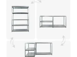 PROREGAL Mega Deal 2x Schwerlastregal Steel Eagle HxBxT 180x120x60cm Fachlast 130kg Verzinkt