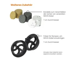 Protektor Dämmstoffdübel 100 Stück Ø8x100mm mit Stahlnagel für WDVS