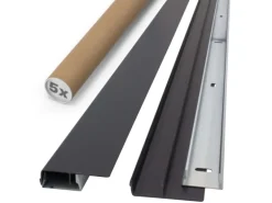 Protektor Noppenbahnprofil Universal 5x 2,5m PVC Anthrazit Außenputz