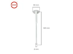 PROTEKTOR 500x Dämmstoff-Schraubdübel Ø8x320mm Vormontierte WDVS Dübel