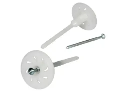 PROTEKTOR 100x Dämmstoff-Schraubdübel Ø8x120mm Vormontierte WDVS Dübel