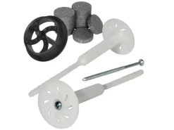 PROTEKTOR 600x Dämmstoff-Schraubdübel Set Ø8x200mm inkl. 600x Rondelle + Fräser