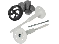 PROTEKTOR 600x Dämmstoff-Schraubdübel Set Ø8x240mm inkl. 600x Rondelle + Fräser