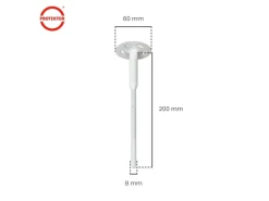 PROTEKTOR 600x Dämmstoff-Schraubdübel Ø8x200mm WDVS Dübel für Fassadendämmung