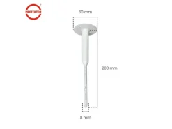 PROTEKTOR 500x Dämmstoff-Schraubdübel Ø8x200mm Vormontierte WDVS Dübel