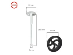 PROTEKTOR 600x Dämmstoff-Schraubdübel Set Ø8x260mm inkl. 600x Rondelle + Fräser