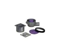 Qboard Ablauf Drain waagerecht