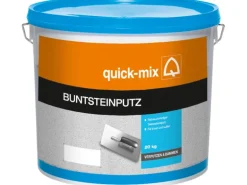 Quick-Mix Buntsteinputz Weiß-Bunt 1 - 1,5 mm Körnung 20 kg