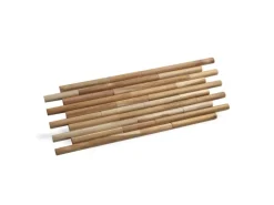 Rebel of Styles Holzverblender UltraWood Teak Round 50 cm x 20 cm Braun