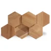 Rebel of Styles Holzverblender UltraWood Teak Hexagon 26 cm x 15 cm Braun