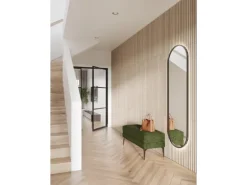 Rebel of Styles Verblender UltraLight Linari Round HD 116 cm x 50 cm Hellbraun