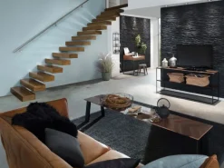 Rebel of Styles Verblender Tasso EPS-Schaumstoff Schwarz 18,7 cm x 57,4 cm