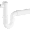 Röhrensiphon Ø 47,8 mm (G 1 1/2") Weiß