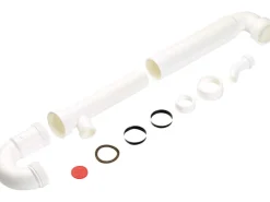 Röhrensiphon Ø 47,8 mm (G 1 1/2") Weiß