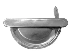 Rinnenendstück RG 75 rechts gebördelt Alu