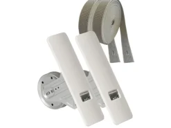 Rollwin 2x Rolladen Gurtwickler Unterputz 165mm bis 185mm Lochabstand Anpassbar Für Mauerkasten Mit Gurtwickler Blende Und 2x 7m Gurt