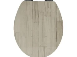 Sanitop-Wingenroth WC-Sitz Dekor Holzoptik Beige