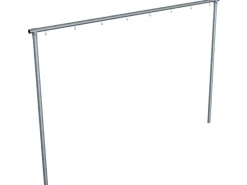 Schake Wäschetrockengerüst Querrohr 4.000 mm 8 Haken einseitig