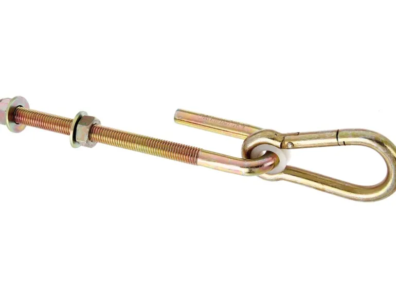 Schaukelhaken zum Durchschrauben Stahl galvanisch verzinkt M12 x 200mm