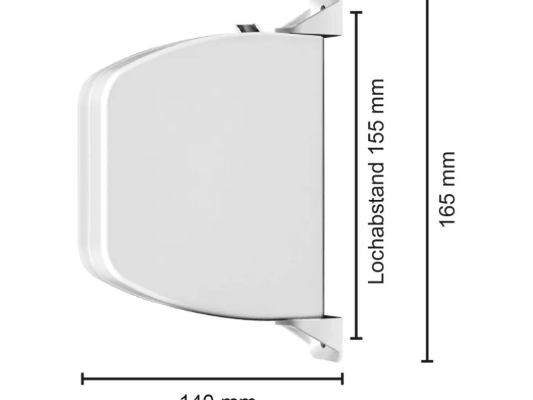 Schellenberg Aufschraubwickler Mini aufklappbar 155 mm Weiß