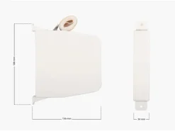 Schellenberg Aufschraubwickler Maxi mit Rollladengurt schwenkbar Weiß