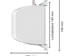 Schellenberg Aufschraubwickler Mini mit Rollladengurt schwenkbar Weiß