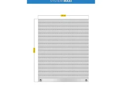 Schellenberg Rollladenpanzer Maxi PVC 140 cm x 120 cm Grau