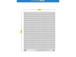 Schellenberg Rollladenpanzer Maxi PVC 90 cm x 70 cm Grau