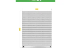 Schellenberg Rollladenpanzer Mini PVC 130 cm x 110 cm Grau