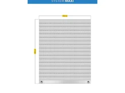 Schellenberg Rollladenpanzer Maxi PVC 220 cm x 100 cm Grau