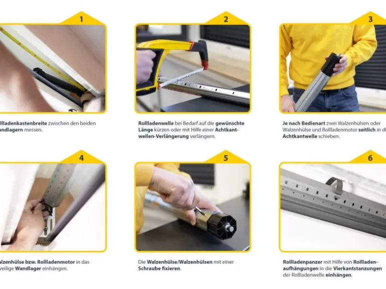 Schellenberg Rollladenwelle Maxi 60 x 1.000 mm