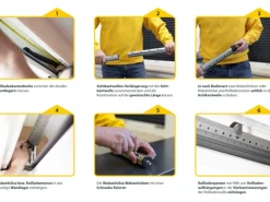 Schellenberg Rollladenwellen-Verlängerung Mini 100 cm