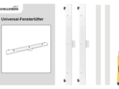 Schellenberg Universal-Fensterlüfter Starterset Weiß