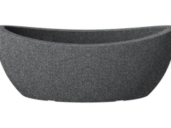 Scheurich Jardiniere Wave Globe 58 cm x 24 cm Schwarz-Granit