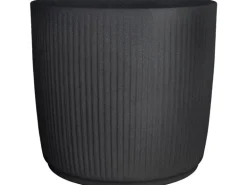 Scheurich Pflanzgefäß Linetto Ø 46,6 cm Stony Black