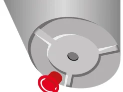 Scheurich Pflanzgefäß Linetto Ø 46,6 cm Stony Black