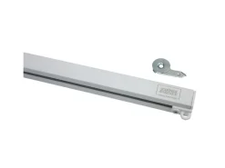 Schöner Wohnen Aluminium-Vorhangschienenset Emilia 1-läufig 200 cm Weiß-Matt