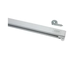 Schöner Wohnen Aluminium-Vorhangschienenset Emilia 1-läufig 230 cm Weiß-Matt