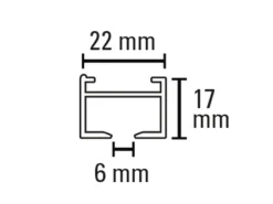 Schöner Wohnen Aluminium-Vorhangschienenset Emilia 1-läufig 230 cm Weiß-Matt
