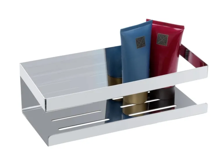 Schöner Wohnen Wandablage Meleto Glänzend aus Edelstahl