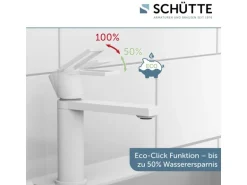 Schütte Waschtischarmatur Manhattan Weiß Matt