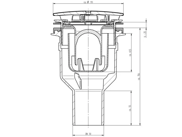 Schulte Ablauf Senkrecht für extra-flache Duschwannen