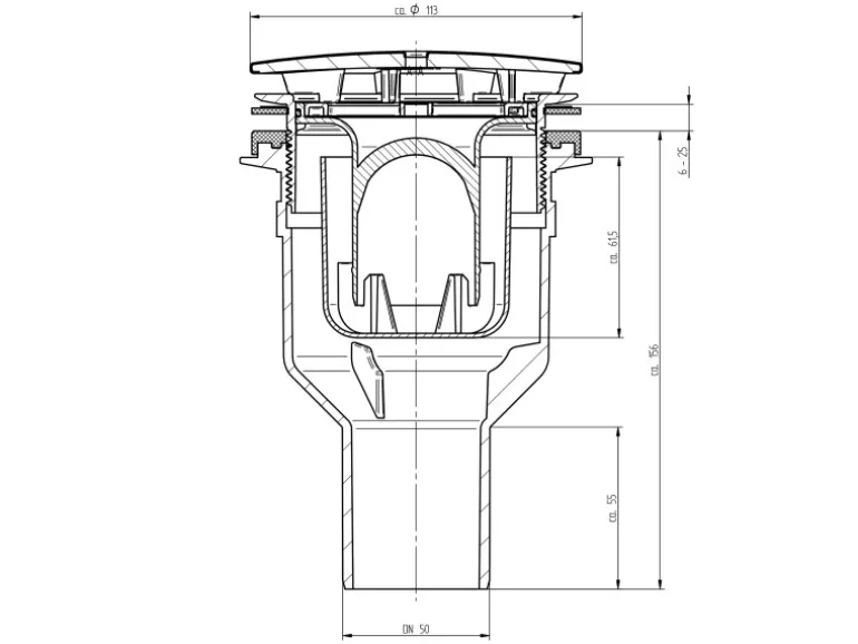 Schulte Ablauf Senkrecht für extra-flache Duschwannen
