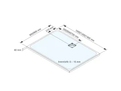 Schulte Duschwanne ExpressPlus Rechteck 120 cm x 80 cm Alpinweiß